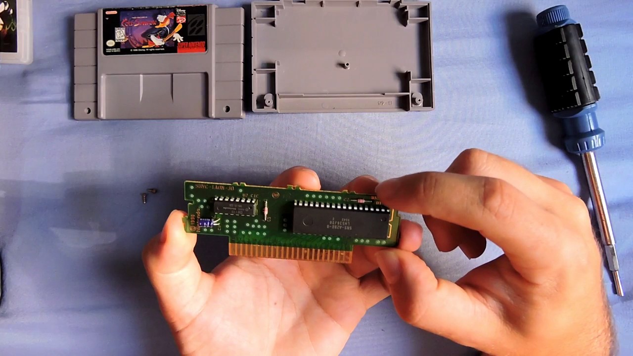 Engenharia Reversa em Cartuchos de Super Nintendo Originais e Paralelos