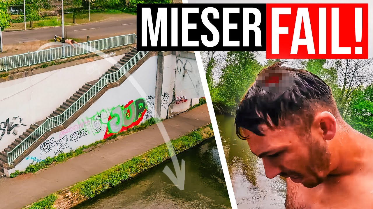 LOCH IM KOPF! | Urbane Kletter-Challenge GEHT SCHIEF! & Heftiger SPRUNG über GEHWEG!