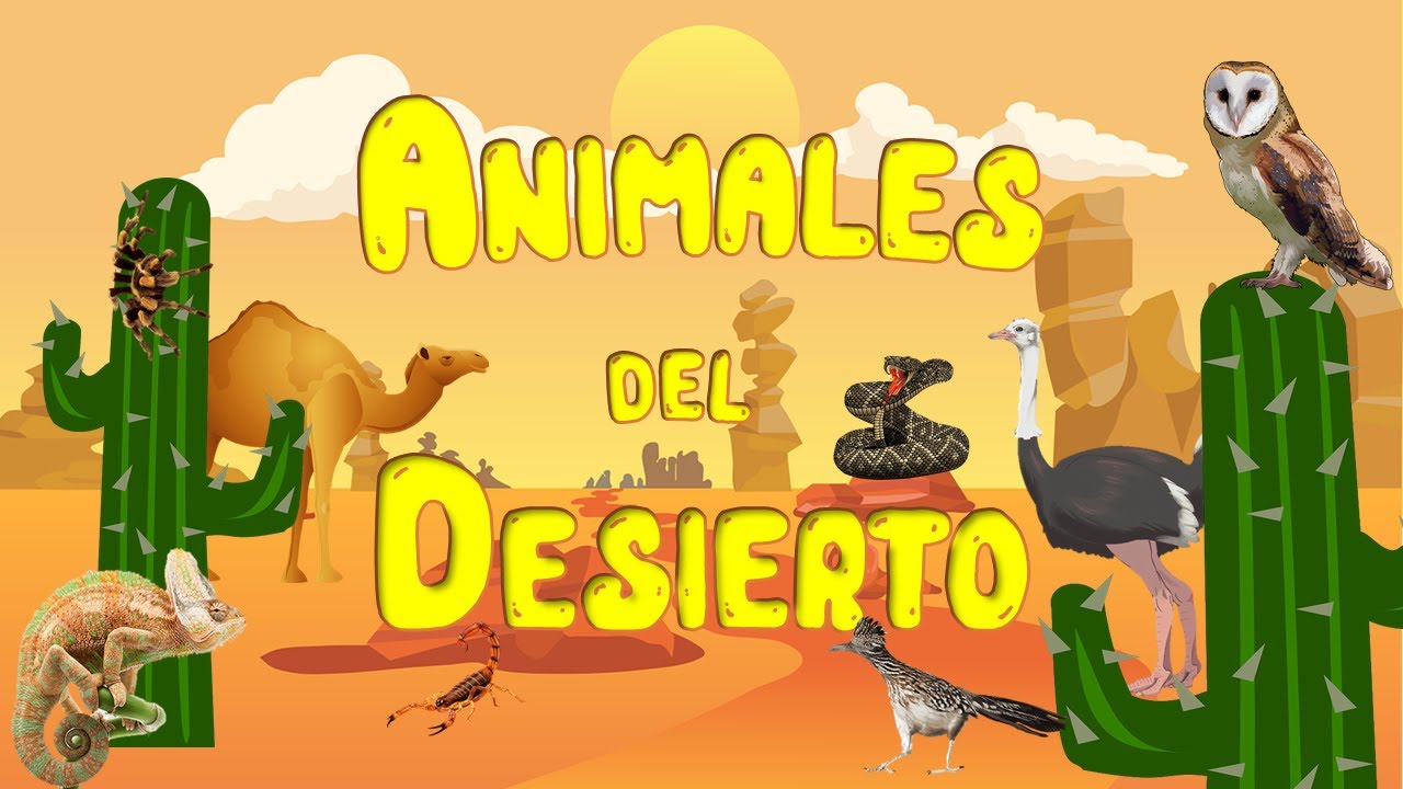 Animales del desierto para niños | Sonidos de animales | Videos educativos | LeoFunTv