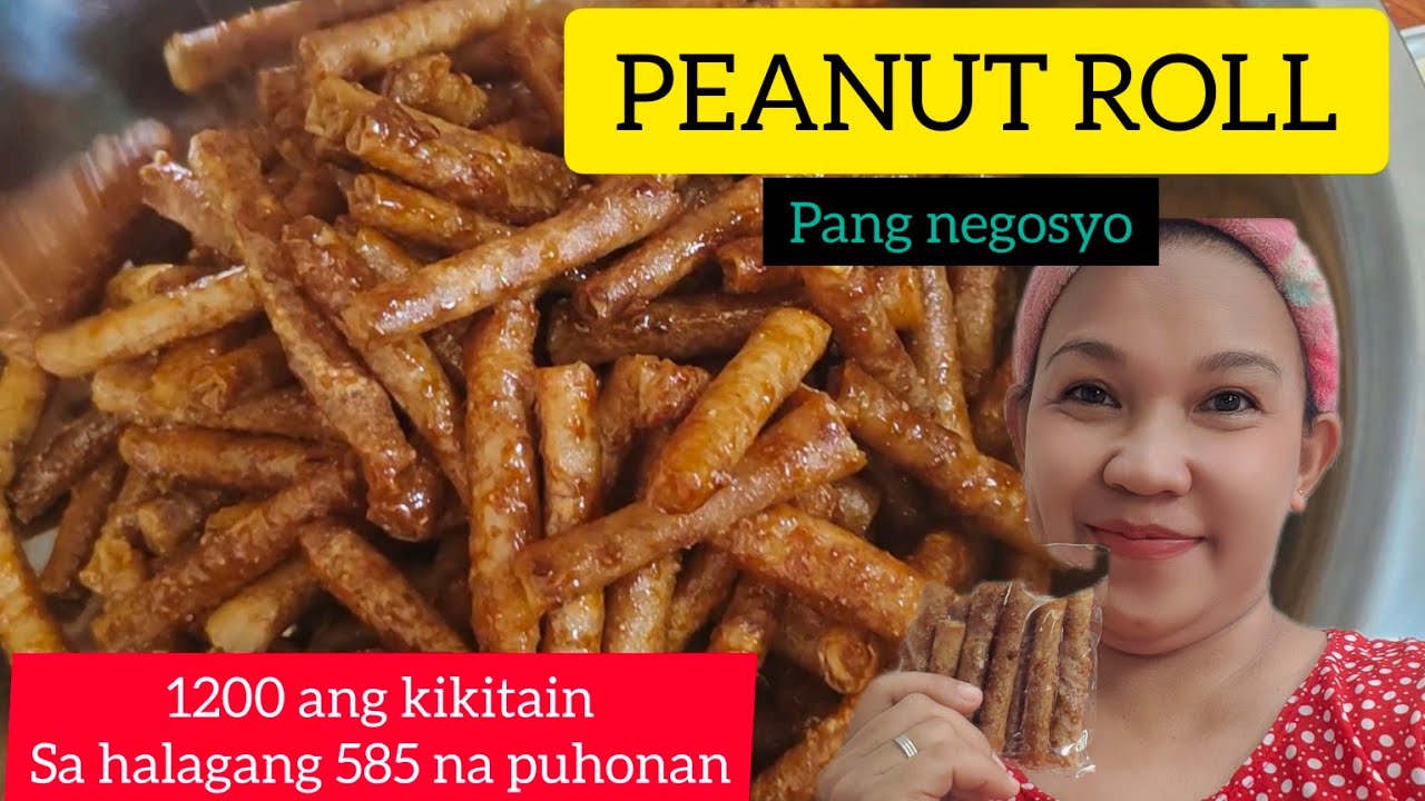 HOW TO MAKE PEANUT ROLL PANG NEGOSYO WITH COMPLETE COSTING |  BUSINESS IDEAS | TWEETIEBIRDS VLOG