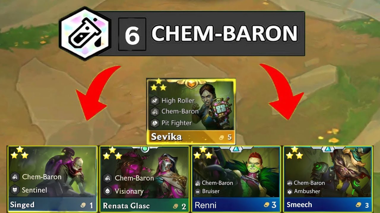 6 Chem-Baron Cashout⭐⭐⭐!? | TFT Into the Arcane