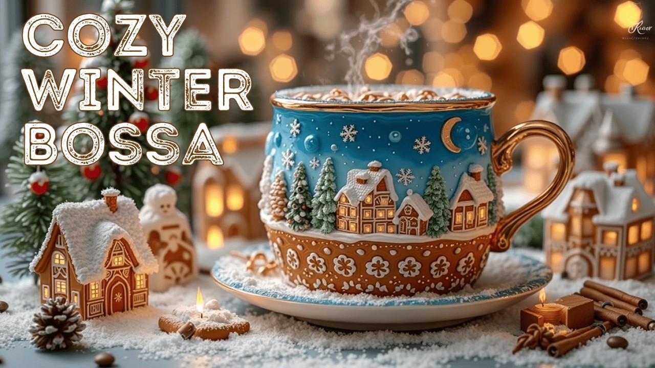 Уютная зимняя Босса-нова | Расслабляющая атмосфера снежного кафе для февральского холода и учебы