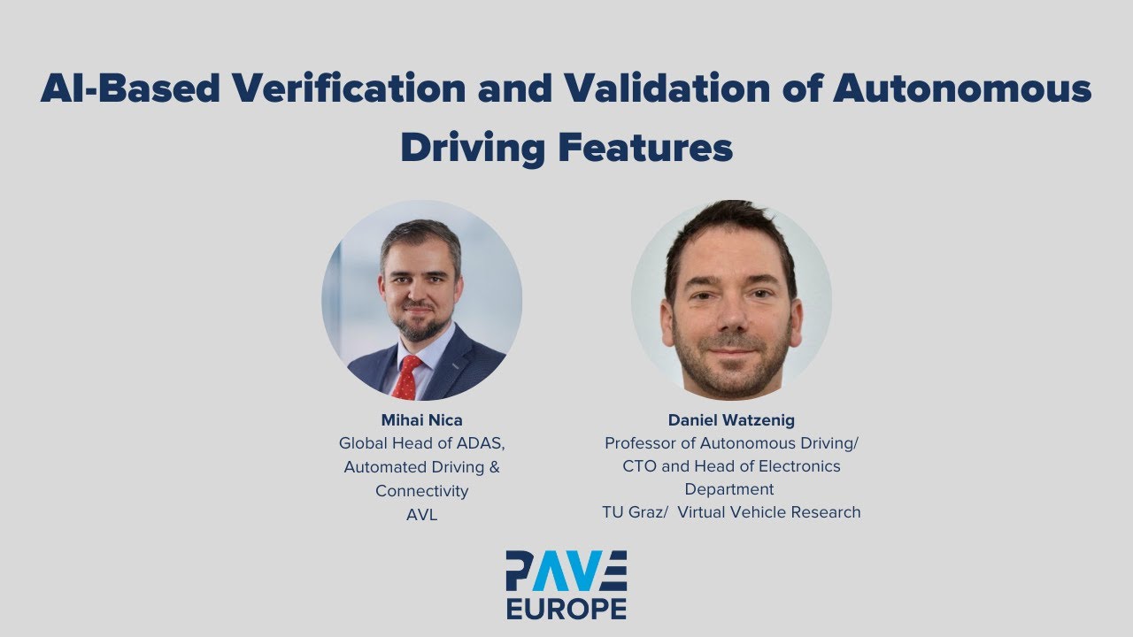 PAVE Europe: AI Based Verification and Validation of Autonomous Driving Features