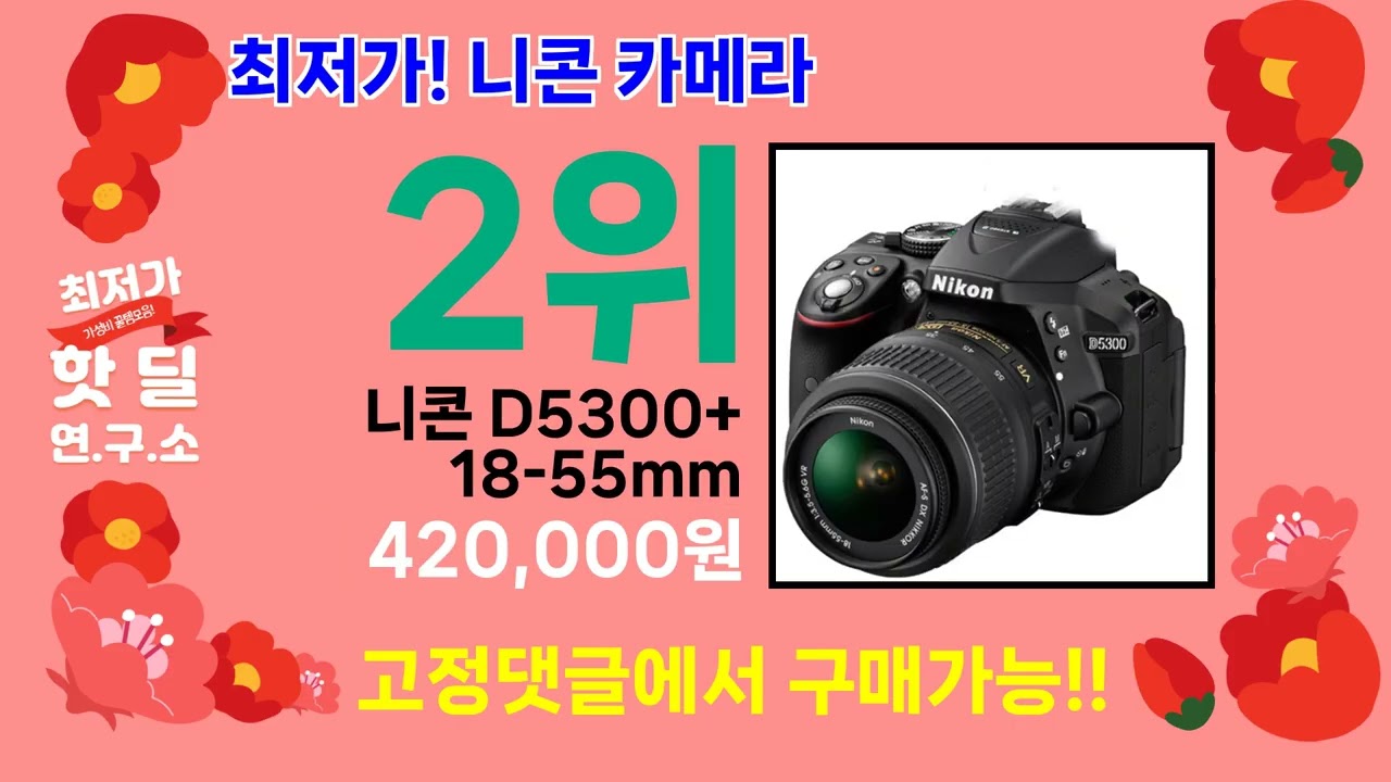 니콘 카메라 ) 절대 놓치면 안 되는 세일템 TOP 5