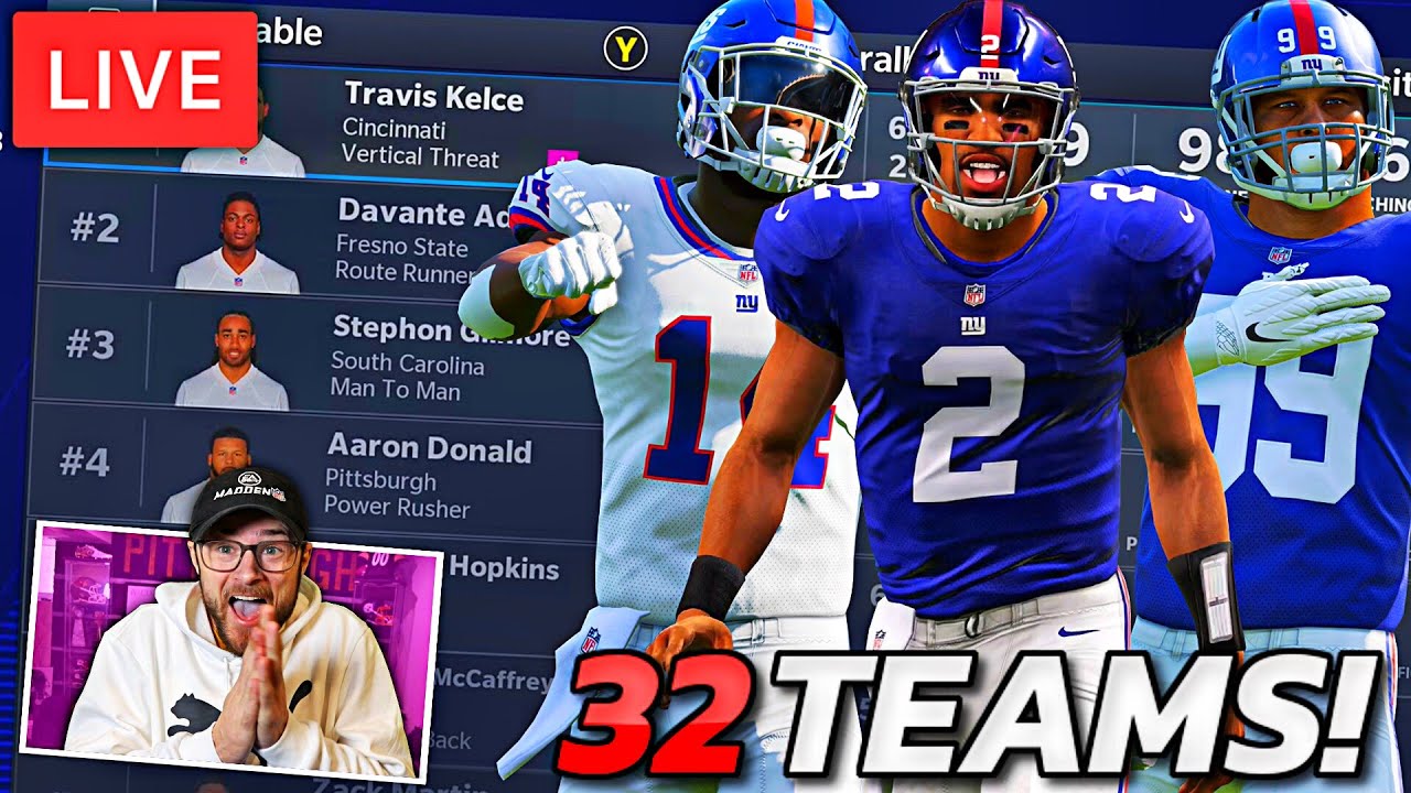 I JONIED A 32 TEAM ONLINE FRANCHISE AND MY DRAFT IS RIGHT NOW!! #1