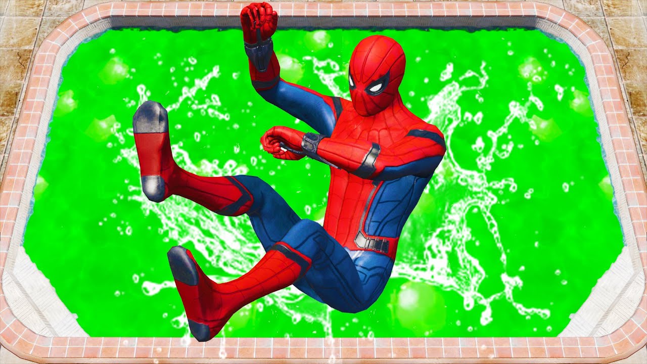 GTA 5 Spiderman Jumping Into Toxic Pool (Ragdolls/Euphoria Physics) #8
