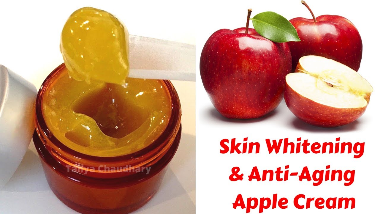 DIY Apple Cream | Skin Whitening & Anti-Aging Apple Face Cream | Remove Pigmentation & Dark Spots