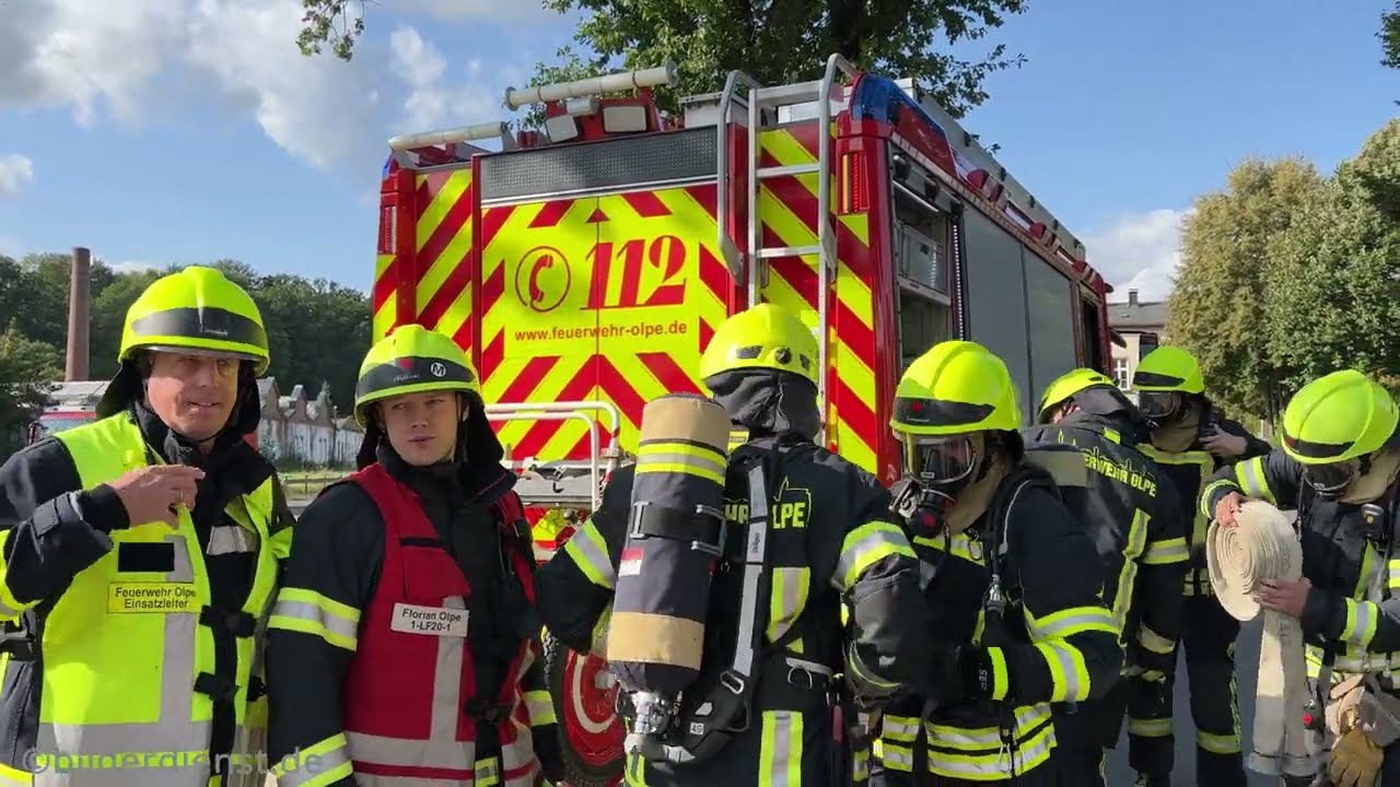 Olper Feuerwehr probte für den Ernstfall