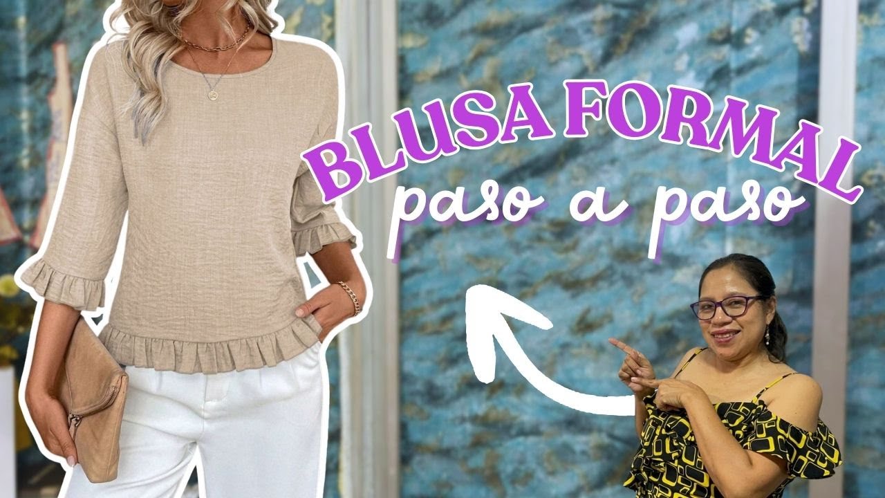 COMO HACER UNA BLUSA FORMAL # 25 PASO A PASO