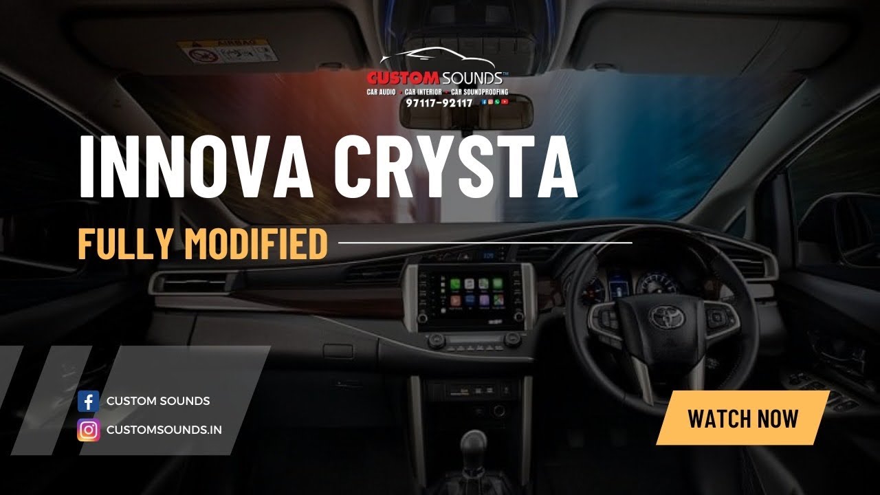 Innova Crysta FULLY MODIFIED- Seat covers, Interior & Ambient lights || INNOVA KINGS || NO BLADES
