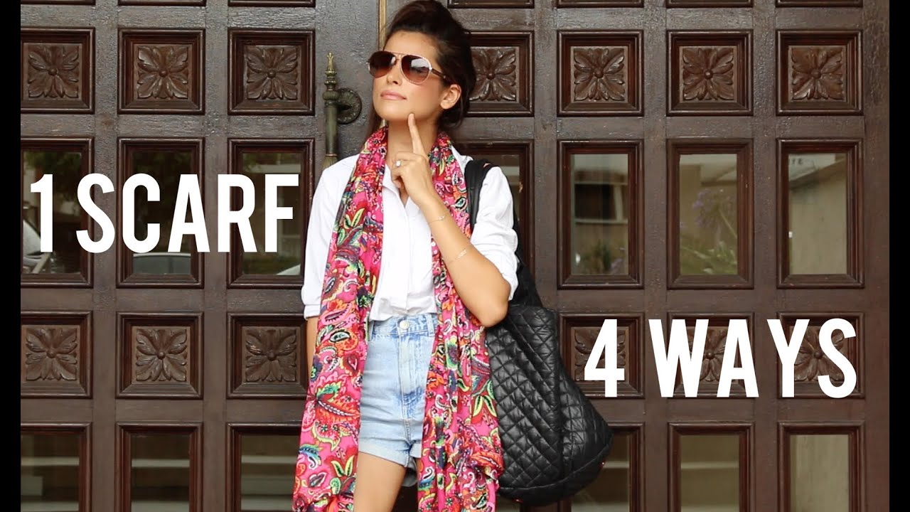 1 Scarf, 4 Ways to Style it | Summer Challenge