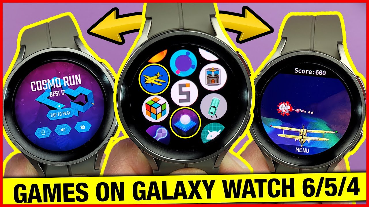 Galaxy Watch 6, 5 & 4 - Top 7 FREE GAMES!