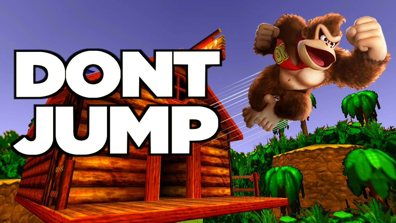 How many Donkey Kong Games can I beat WITHOUT JUMPING?