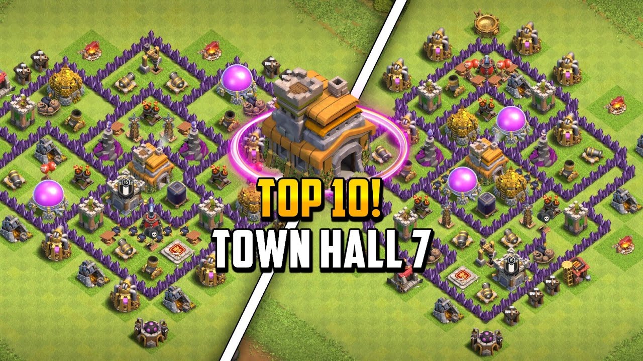 Top 10! Town hall 7 (Th7) Farming/Hybrid/War/Trophy Base Layout + Copy Link 2024 | Clash of Clans