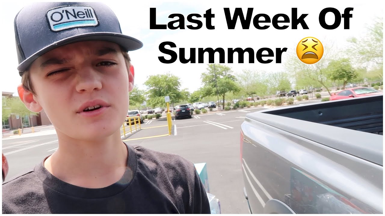 Mason's Last Week of Summer Break