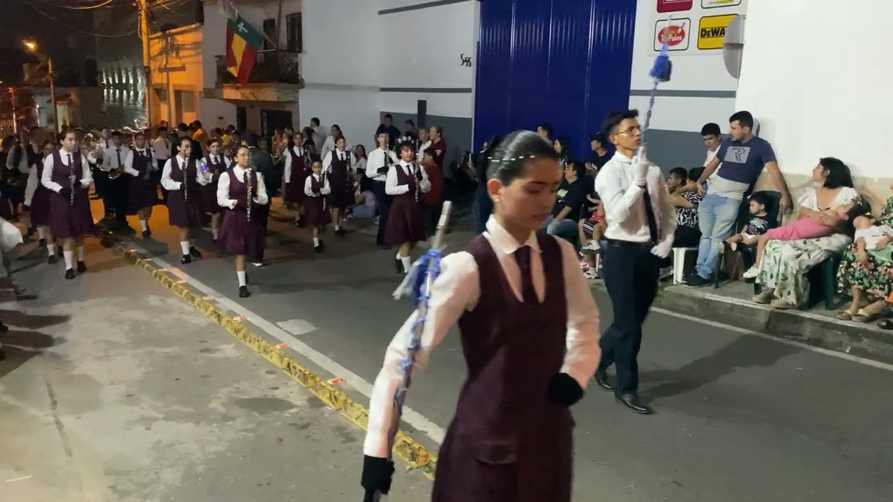 Semana santa Piedecuesta 2024 jueves santo banda centro de comercio