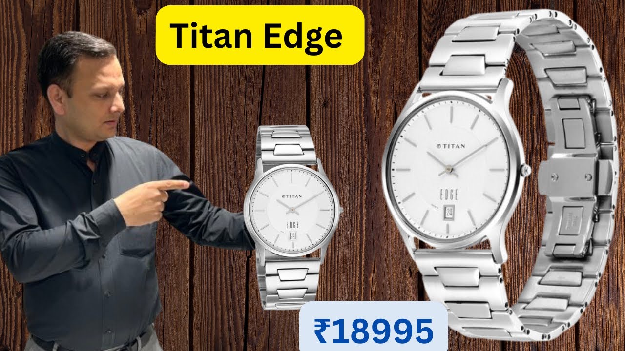 Titan Metal Edge watch|Titan Quartz Analog with Date Silver Dial Stainless SteelStrap Watch for Men