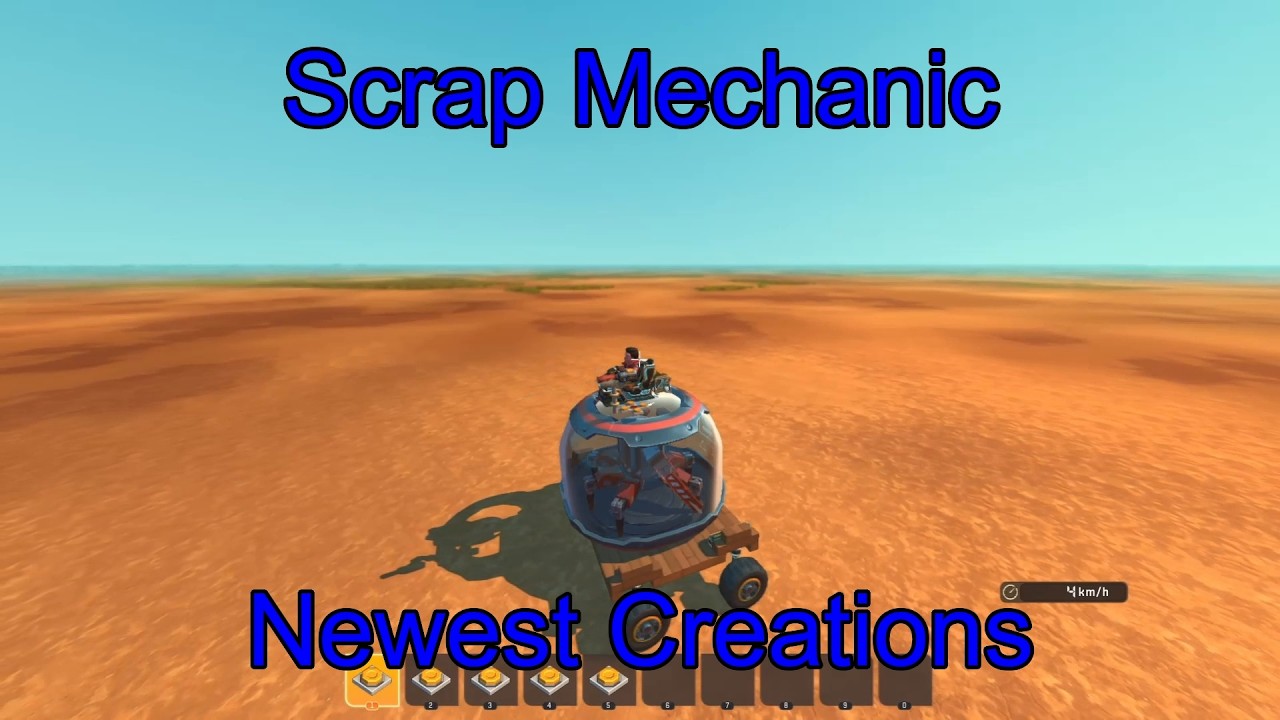 Scrap Mechanic Creative Mode | Newest Creations: Wood Chipper, Radial Engine & AZLK Sedan