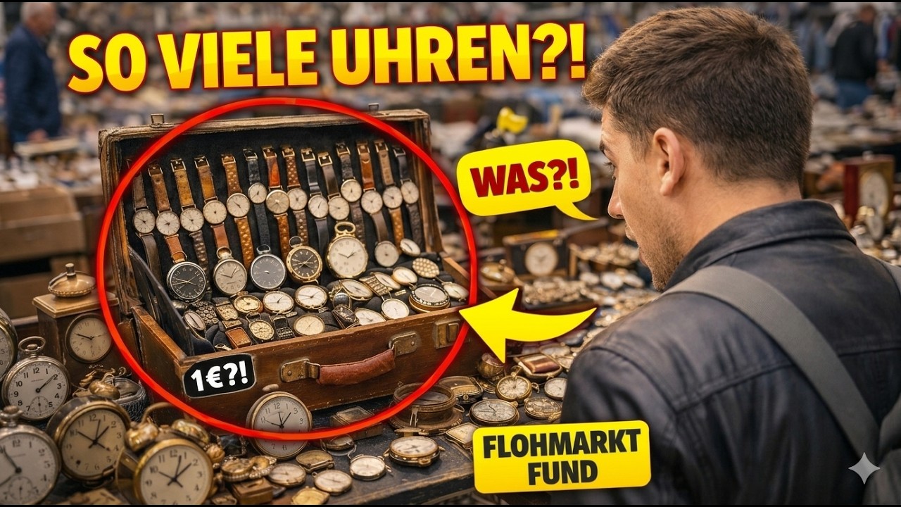 Ich habe auf dem Flohmarkt eine große Kiste mit Uhren gefunden