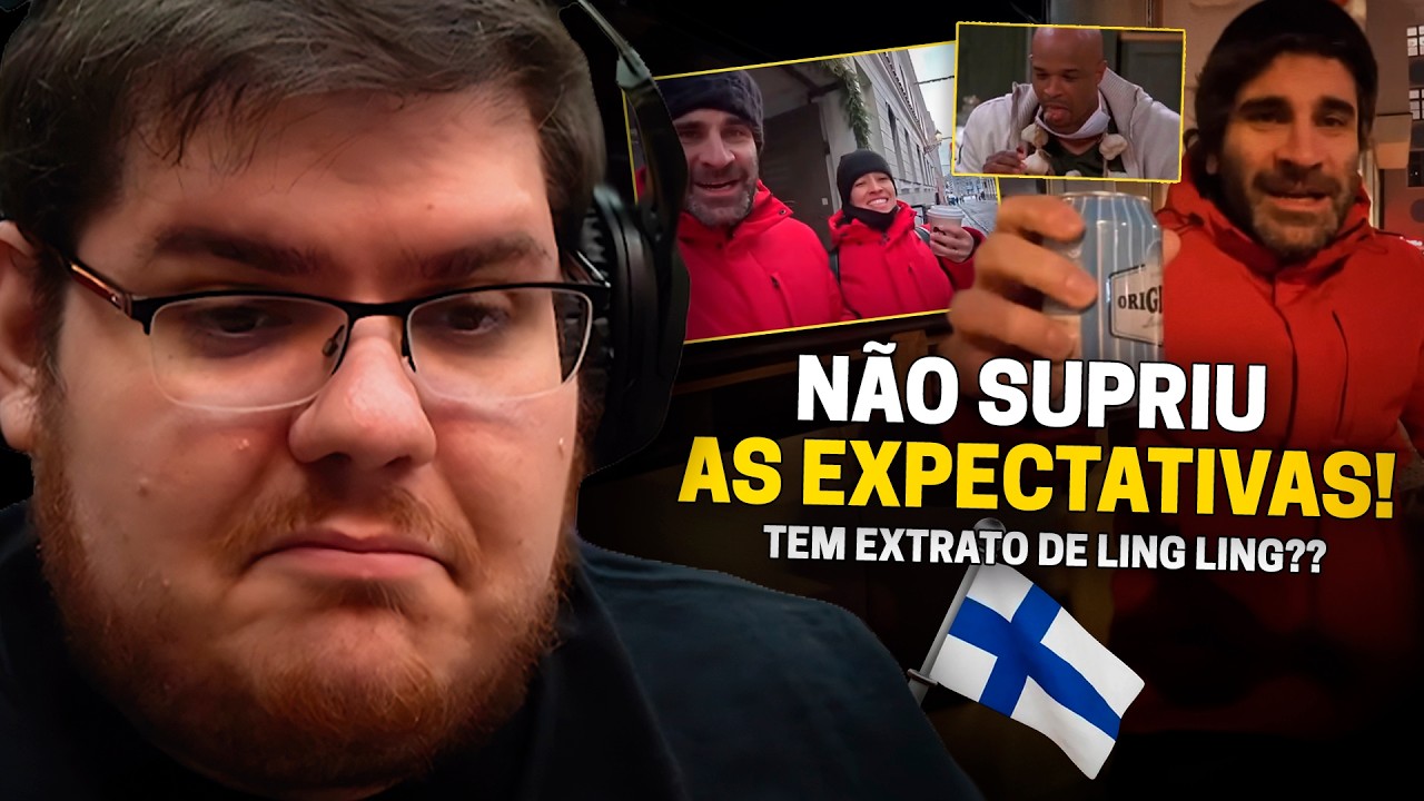 CASIMIRO REAGE: PROVANDO COMIDAS DE RUA DA FINLÂNDIA - MUNDO SEM FIM | Cortes do Casimito