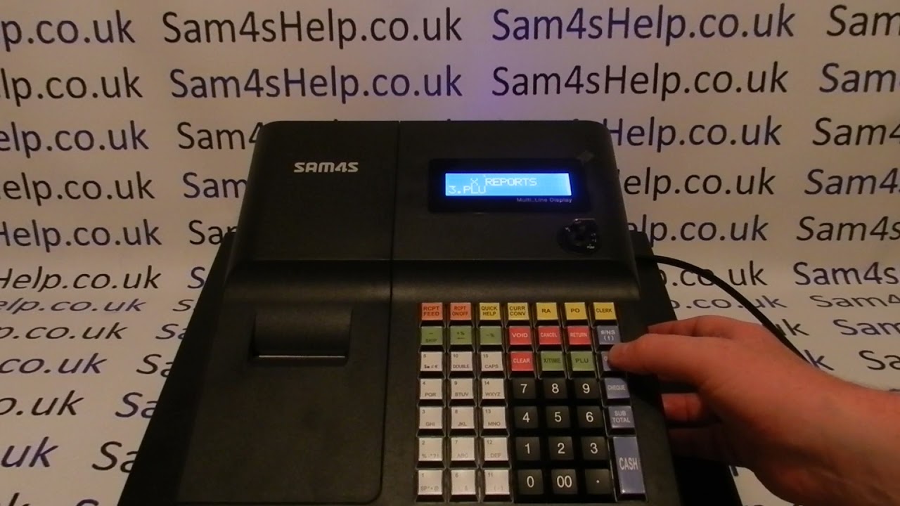 X Z Sales Report By Hour / Time Sam4S ER-260BEJ Cash Register