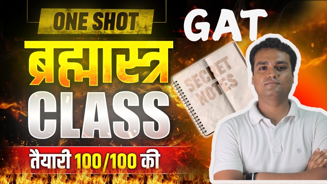 BRAHMASTRA CLASS for CUET GAT 2025 💥 | Complete General Aptitude in 1 Video