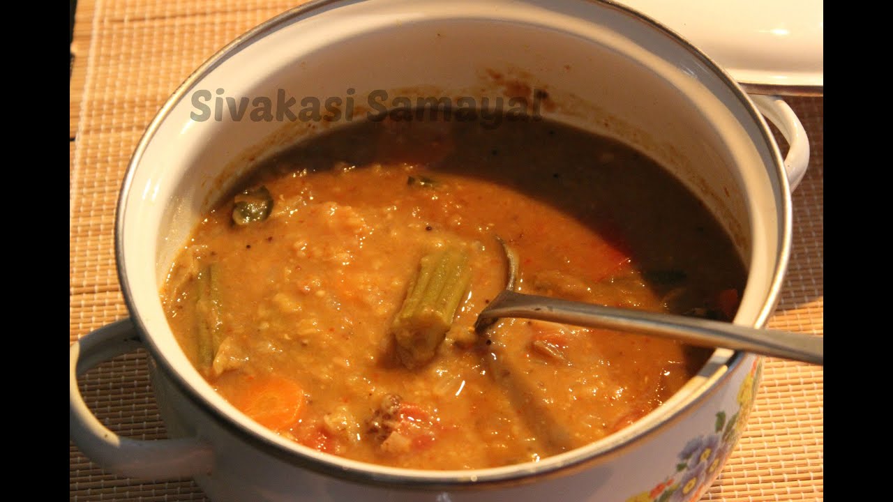 Sambhar(சாம்பார்)Sivakasi Samayal/Recipe - 7