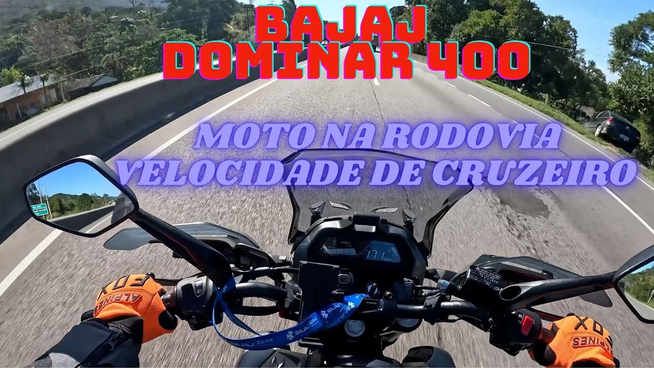 Bajaj Dominar 400 na rodovia - Florianópolis