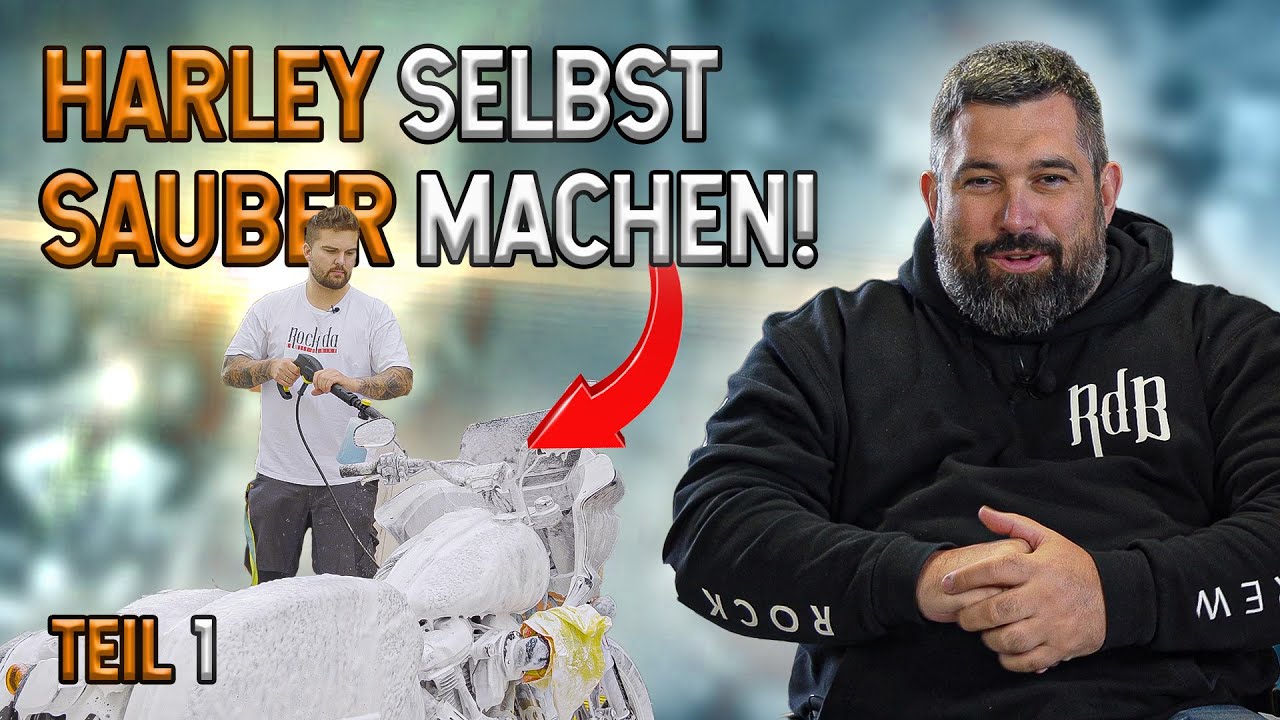 🏍 HARLEY selbst SAUBER MACHEN! 💪🔥 Winter Aufbereitung [Part 1] ❄️ | Rock da Bike