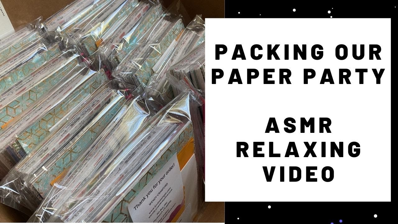 Packing Our Paper Party | ASMR | Relaxing Video