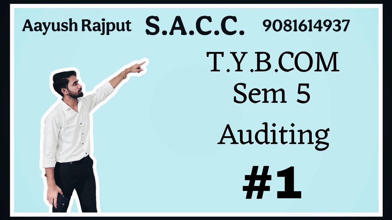 #1 T.Y.B.COM SEM 5 AUDITING (હસતા રમતા અભ્યાસ)