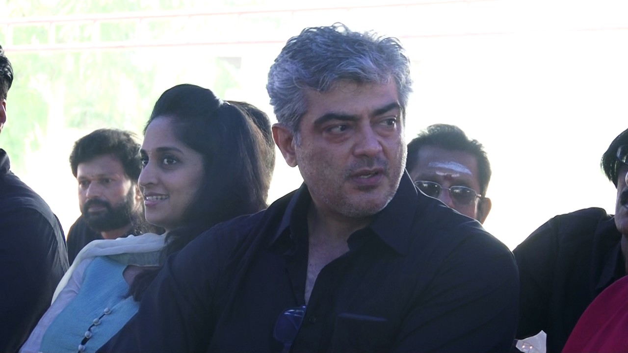 Actor Thala Ajith Kumar in Nadigar Sangam Silent Jallikattu Protest Part 9