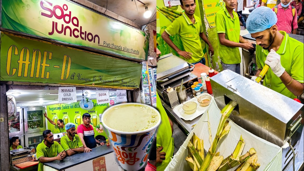 Automatic Sugarcane Juice Machine 🤤🧃| 300kg Of Sugarcane Juice Of Kolkata 😋🍹| Street Food Of India