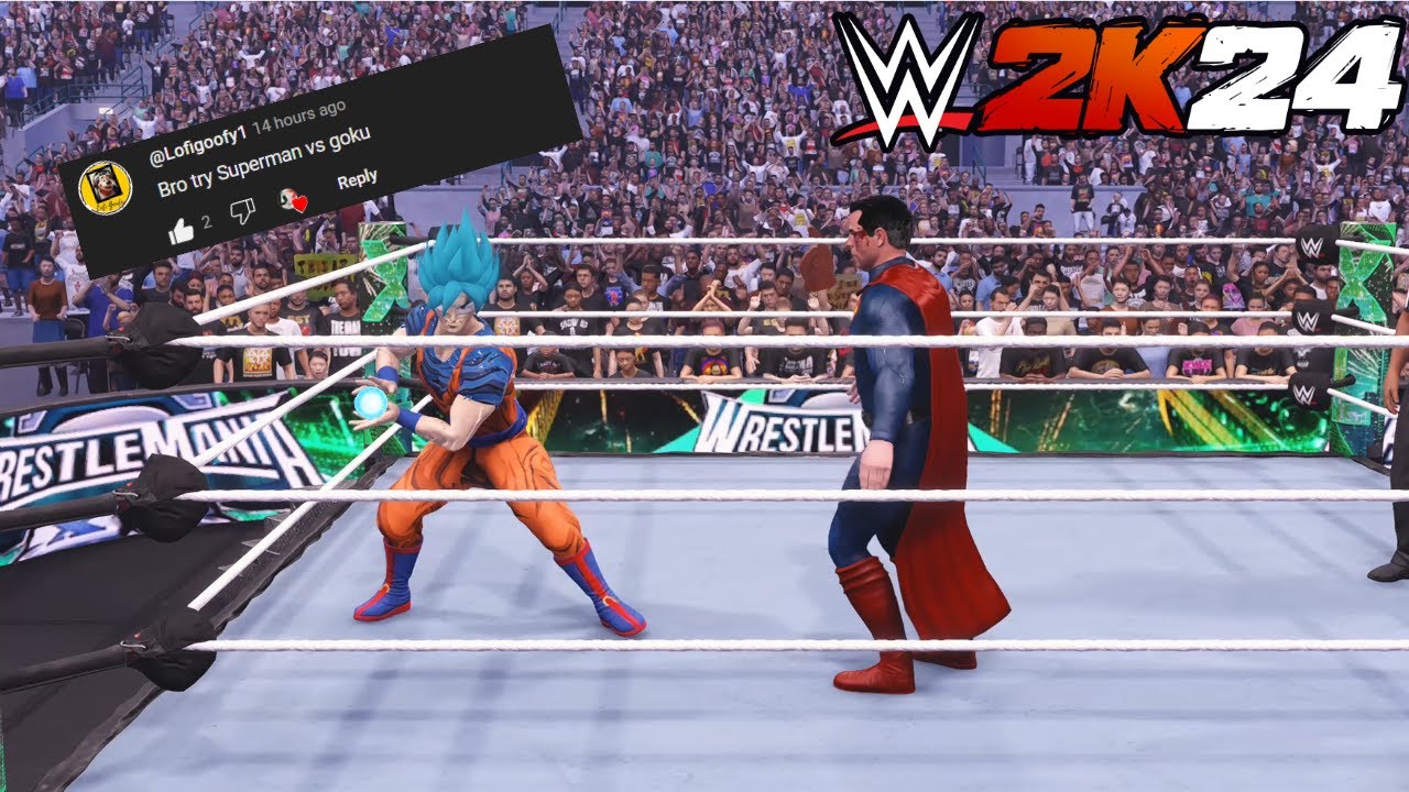 Goku vs Superman | Epic Fight | WWE 2k24 |