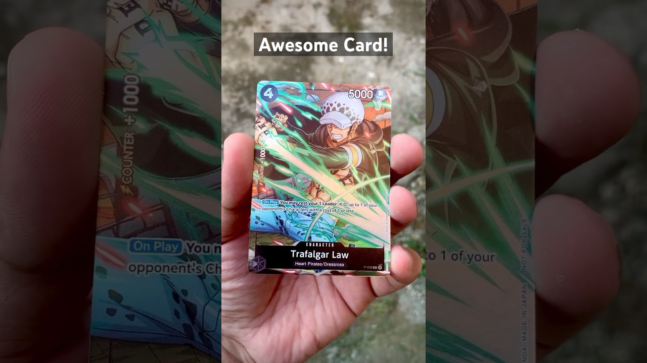 Trafalgar Law, awesome black card 🔥✨