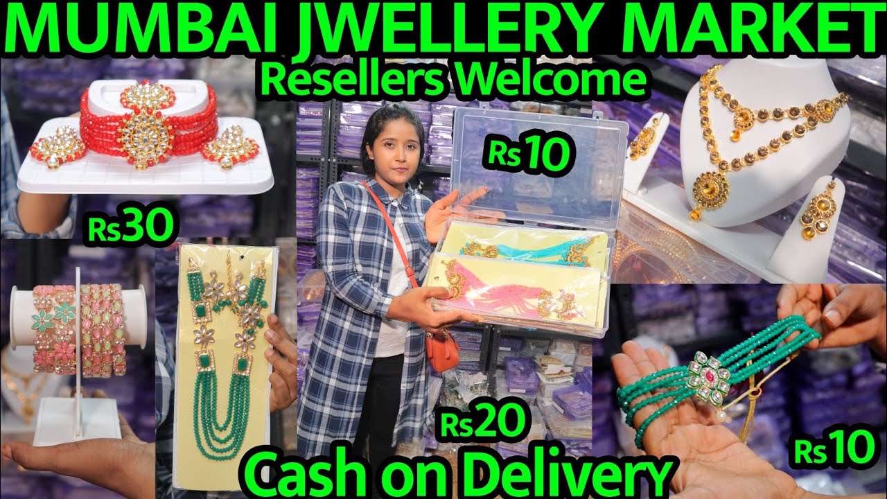 Biggest Jewellery Wholesale Market Mumbai | Oxidised Jewellery Wholesale | Choker Set Wholesale