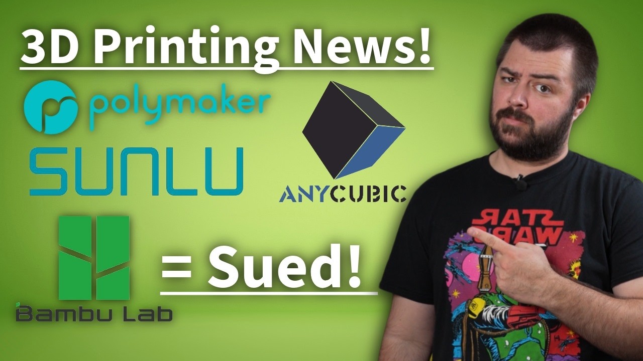 Bambu Lab Sued! New 3D Printers And Products! | 3D Printing News!