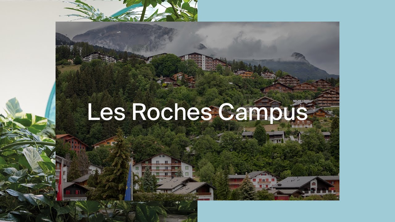 Aerial tour of Les Roches Switzerland campus by drone