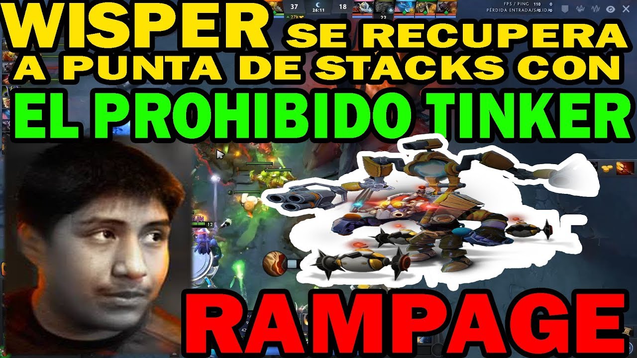 WISPER ES HUMILLADO EN MID PERO TERMINA HACIENDO RAMPAGE CON SU TINKER | DOTA 2