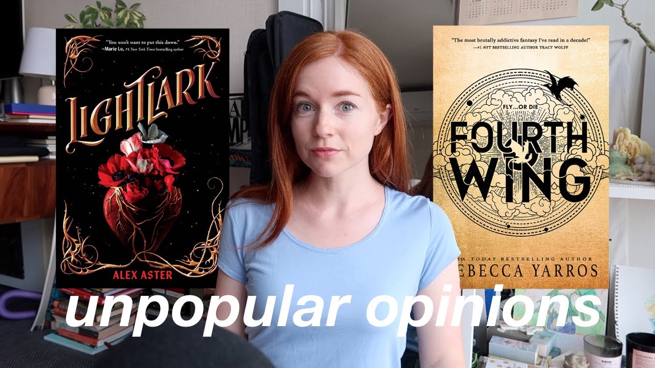 good hype vs bad hype 🔪 finally reading lightlark and fourth wing (book review and rant)