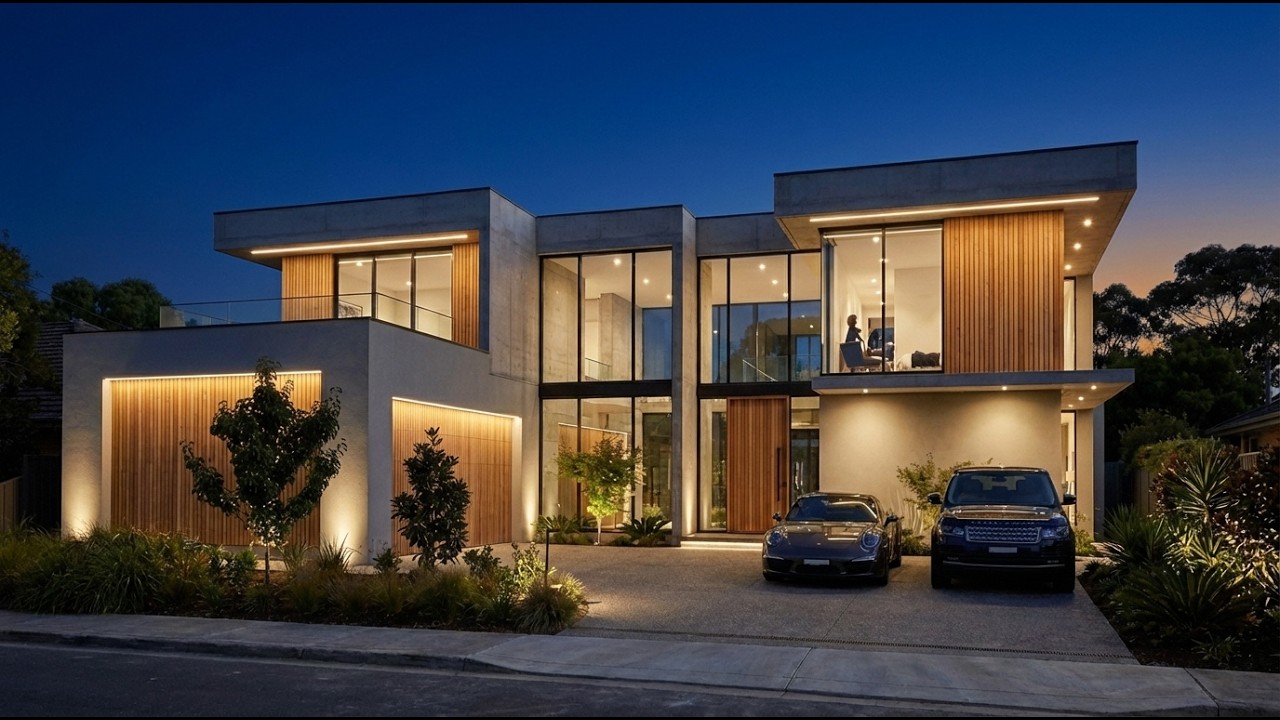 CONSTRUÇÃO DE CASA ULTRA-MODERNA: Timelapse completo da construção e visita guiada