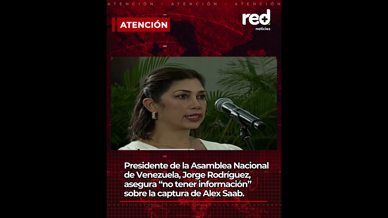 Presidente de la Asamblea Nacional de Venezuela dice no tener informaci&oacute;n sobre captura de Alex Saab