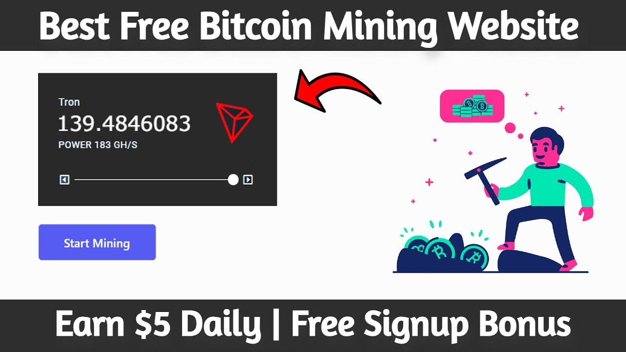 New Free Bitcoin Mining Website || Best Free Cloud Mining Site 2021 || 180 Gh/s Free Signup Bonus