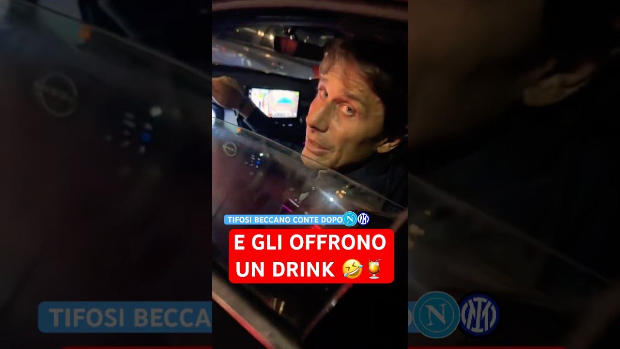 CONTE dopo NAPOLI INTER 3-1 🤣 Guardate cosa gli dicono i tifosi!