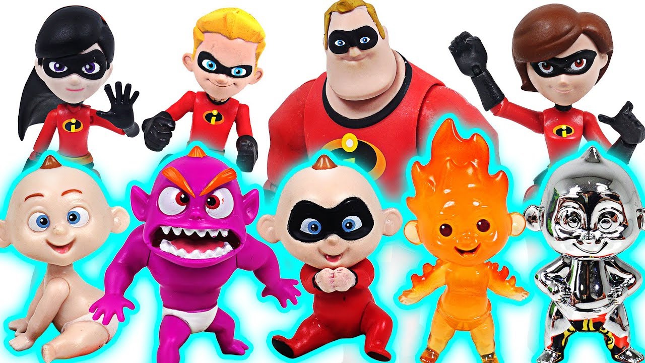 Witch summoned dinosaurs! The Incredibles 2 family and transforming Jack Jack! Go! - DuDuPopTOY
