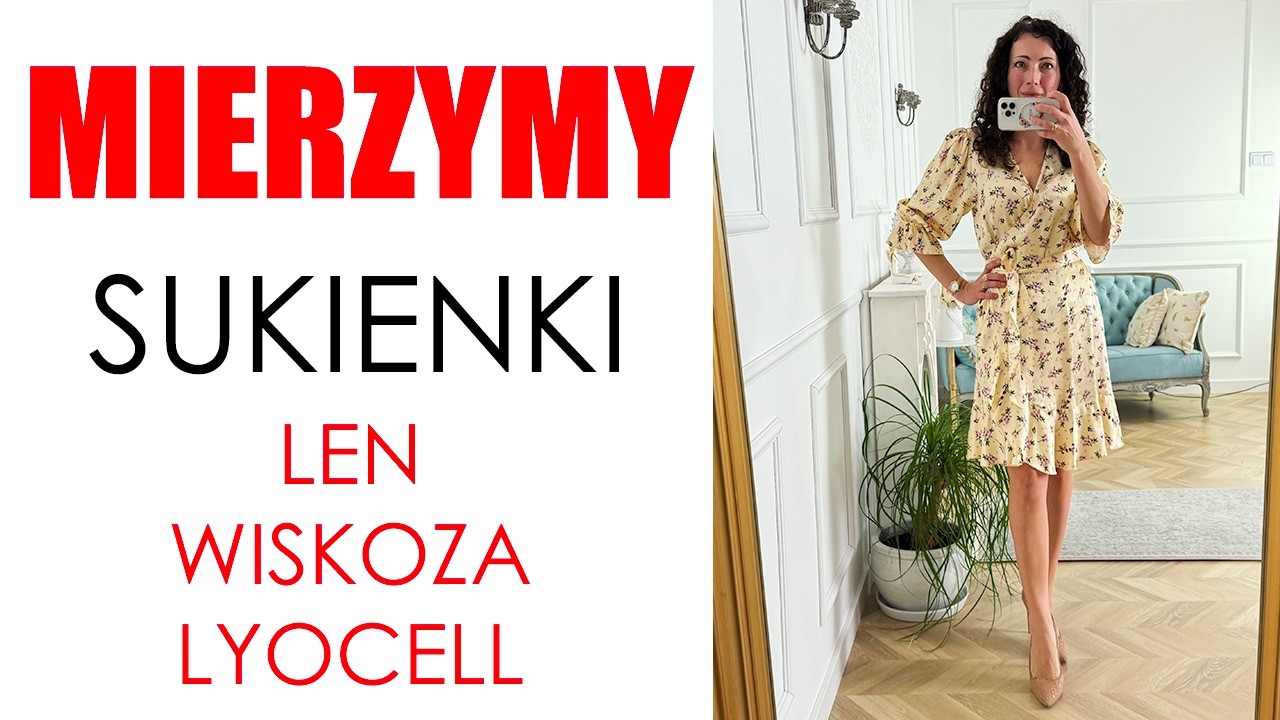 🌼👗🌸Mierzymy wiosenne sukienki z dobrym składem - RESERVED🌼👗🌸