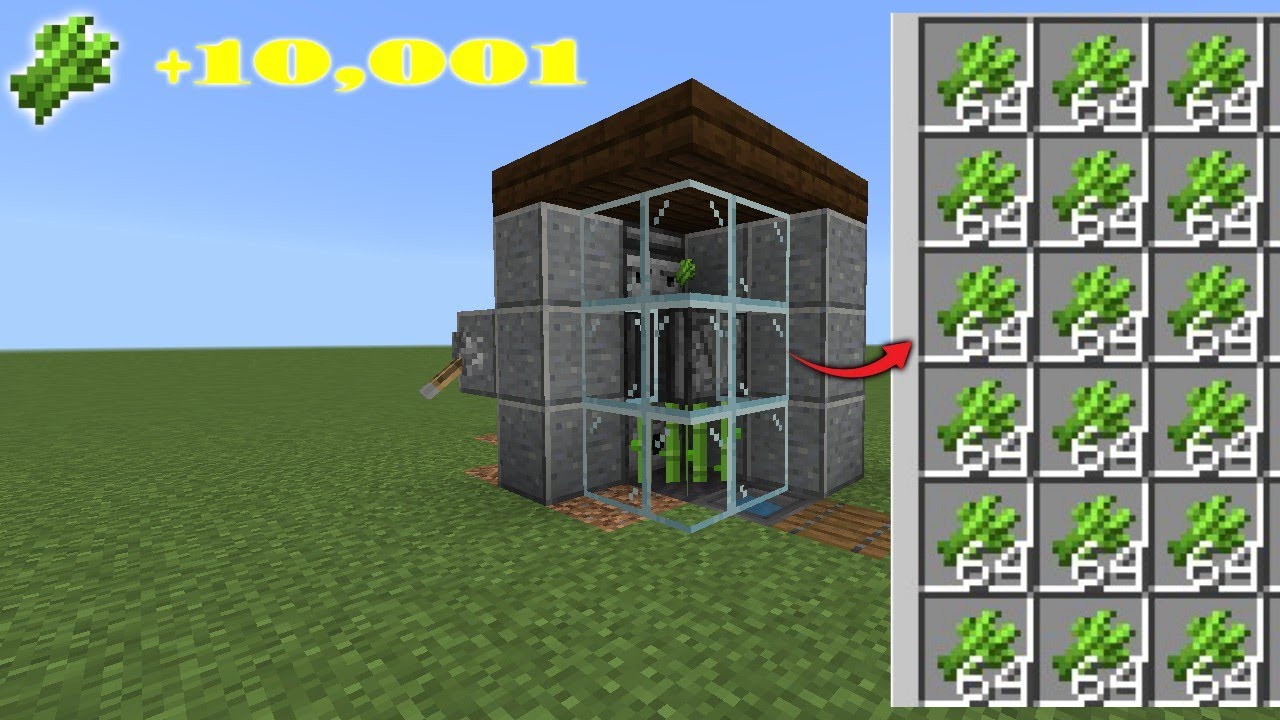 FARM de CANA MUITO FÁCIL MINECRAFT BEDROCK 1.21