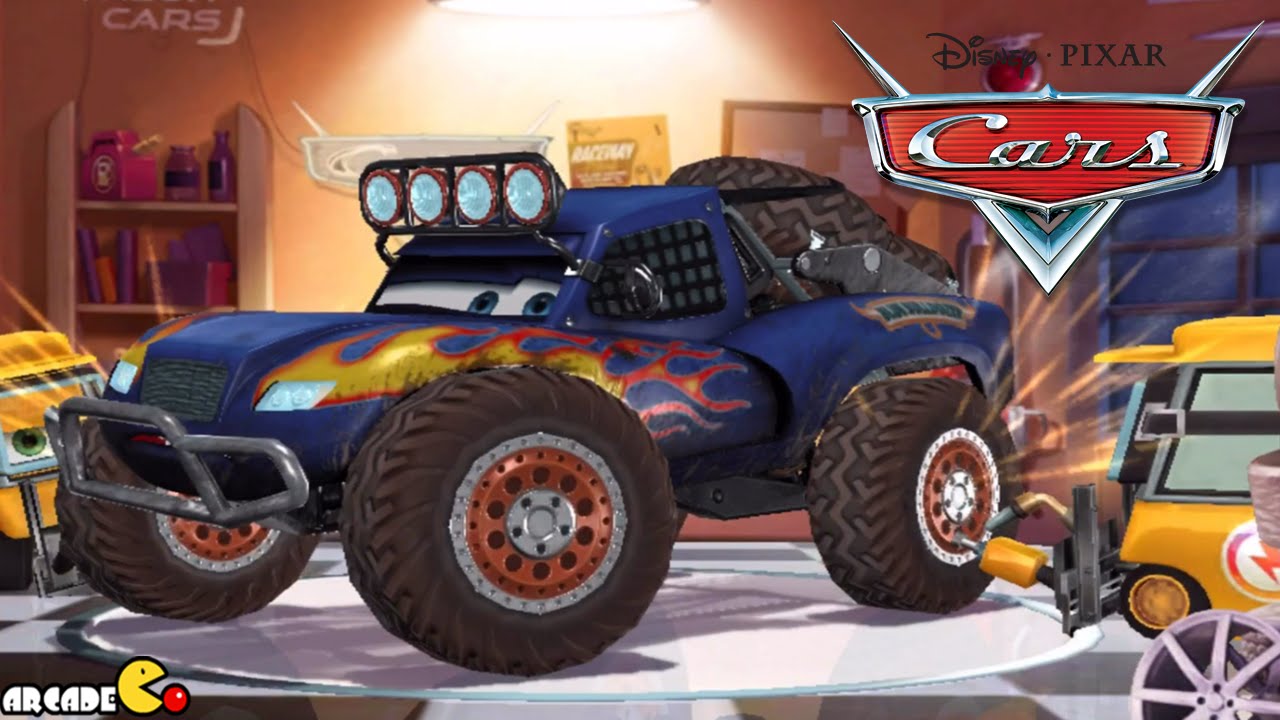 Disney Cars Fast as Lightning RS500 Racer Monster Truck Blue Grit is Here! (4K Ultra HD Gameplay)