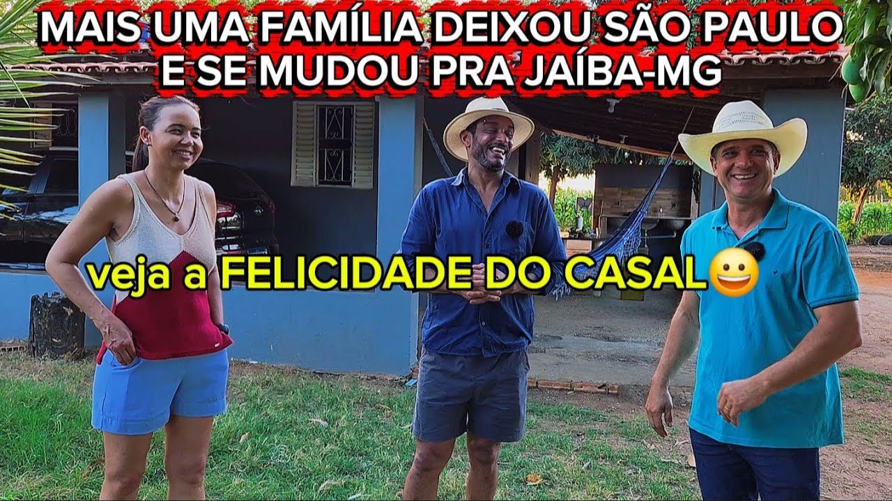 FAMÍLIA REALIZANDO O SONHO DE MORAR NA ROÇA. 