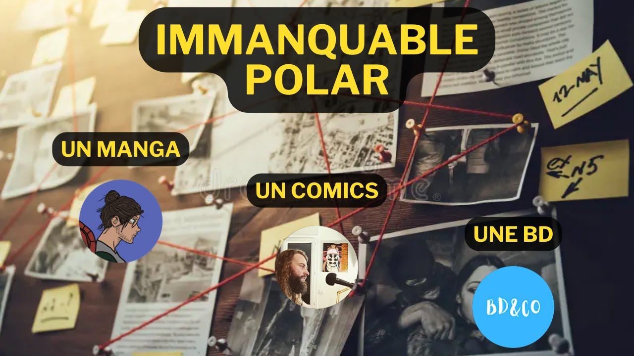Immanquable POLAR - Un MANGA de @lemondedetada, Un COMICS de @lacavedumills et une BD pour @bdco4513